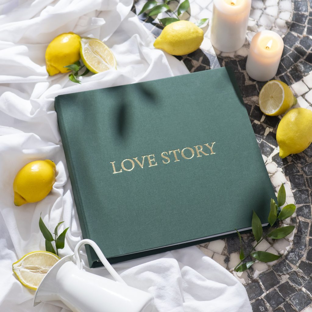 LOVE STORY - PAMIĘTNIK DLA PAR - ZIELONY